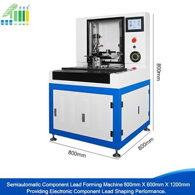 Máquina de moldagem de chumbo de componentes semiautomática 800mm X 600mm X 1200mm fornecendo desempenho de moldagem de chumbo de componentes eletrônicos