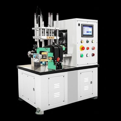 Máquina de moldagem de chumbo de componentes de 220V 50Hz com interface de tela sensível ao toque de controle PLC otimizada para material de cobre em moldagem eletrônica de chumbo